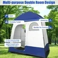 Photo 1 of **BOTTOM LINER IS DIRTY**GVDV Camping Shower Tent, 2 - Person Privacy Tent with Carrying Bag