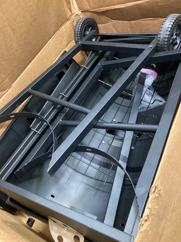 Photo 1 of *Heavy* *Pieces Bent*  SUNLIFER Charcoal BBQ Grills Outdoor: Spacious Barrel Barbecue Grill with Side Front Table - Premium BBQ Smoker Combo for Backyard Cooking Patio Grilling Tailgating Party Camping Picnic