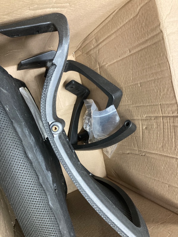 Photo 1 of *Missing bottom half of the chair* *Selling for parts Only* Yaheetech Mesh Office Chair Desk Computer Chair Ergonomic Mid Back with Lumbar Support Adjustable Height for Home Office, Black