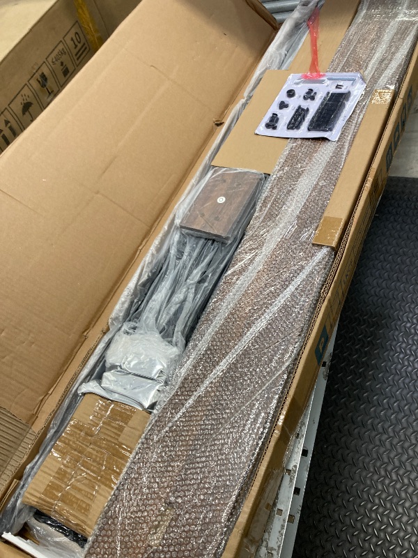 Photo 1 of *HEADBOARD ONLY* Pinmoco Upholstered Headboard for Full Bed with Storage, Linen Head Board with LED Light and Charging Station, Beige, Headboard Only
