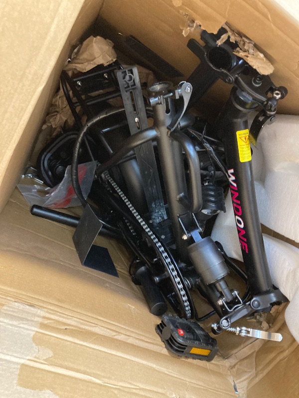 Photo 1 of *Keys in side of box*Windone S14 Electric Bike for Adults, Dual Shock Absorbers Ebike, Max 19MPH Speed & 28 Miles Range (PAS), 500W Peak Motor and Lightweight & Portable, 14" Foldable E Bike for Adults and Teens