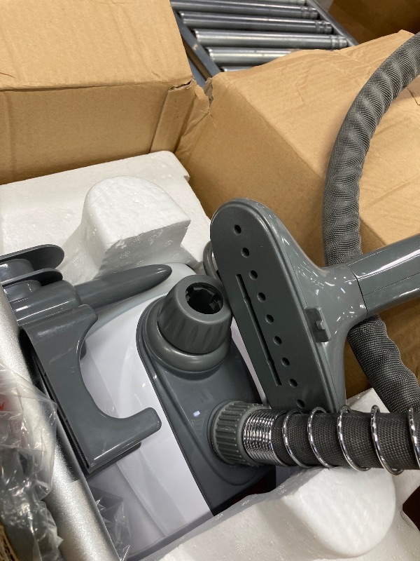 Photo 1 of ***(PARTS ONLY - SELLING AS PARTS ONLY)***
Pure Enrichment PureSteam XL Standing Fabric Steamer - Professional Wrinkle Remover Heats in 45 Seconds; 1/2-Gallon Tank for 1 Hour of Steaming; Easy-Roll Wheels, Garment Hanger, & Fabric Brush ***(BOX RIPPED/