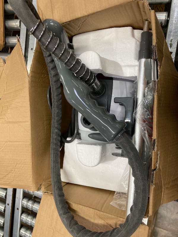 Photo 1 of ***(PARTS ONLY - SELLING AS PARTS ONLY)***
Pure Enrichment PureSteam XL Standing Fabric Steamer - Professional Wrinkle Remover Heats in 45 Seconds; 1/2-Gallon Tank for 1 Hour of Steaming; Easy-Roll Wheels, Garment Hanger, & Fabric Brush ***(BOX RIPPED/