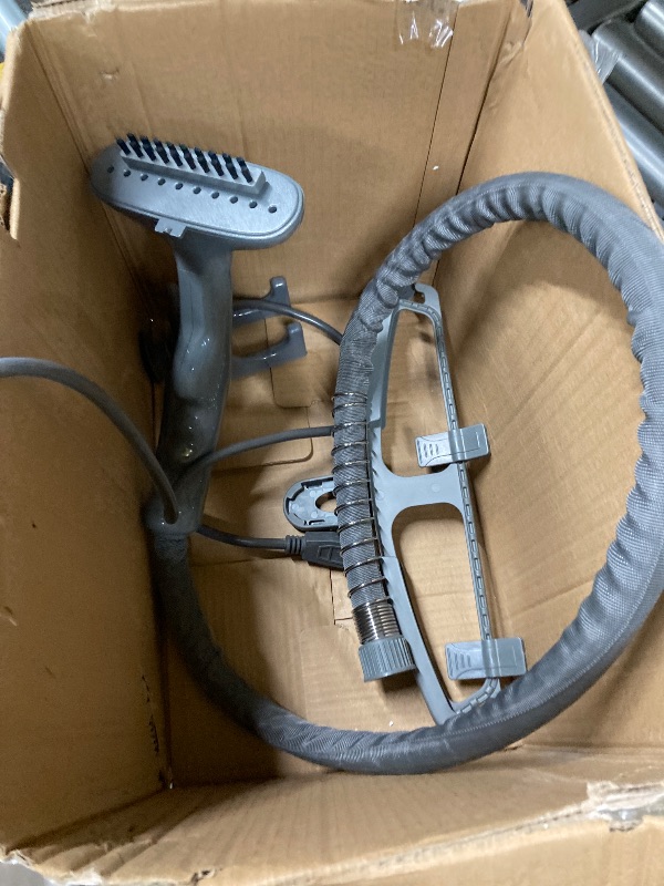 Photo 1 of ***(PARTS ONLY - SELLING AS PARTS ONLY)***
Pure Enrichment PureSteam XL Standing Fabric Steamer - Professional Wrinkle Remover Heats in 45 Seconds; 1/2-Gallon Tank for 1 Hour of Steaming; Easy-Roll Wheels, Garment Hanger, & Fabric Brush ***(BOX RIPPED/