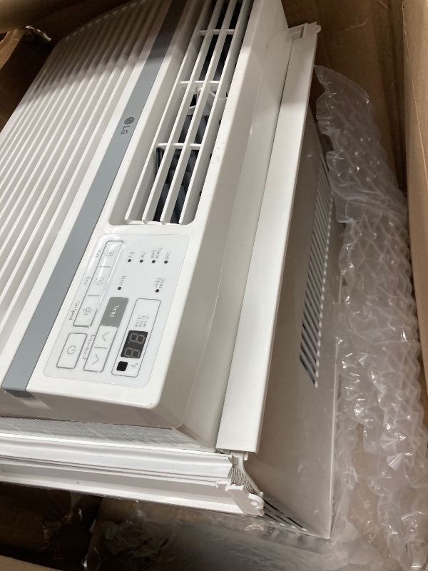 Photo 1 of ***used****LG 8,000 Window Air Conditioner, 115V, 350 Sq.Ft. (14' x 25' Room Size), Quiet Operation, Electronic Control with Remote, 3 Cooling & Fan Speeds, Auto Restart, 8000 BTU, White
