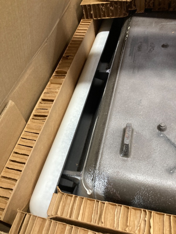 Photo 1 of ***used****KOHLER K-6488-0 Whitehaven 35-1/2" Undermount Single-Bowl Farmhouse Kitchen Sink, Cast Iron, Apron- Front, White