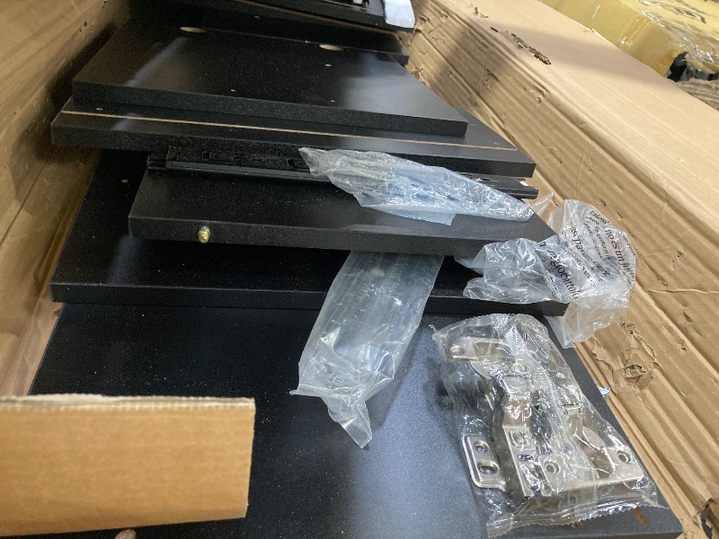 Photo 1 of *****used***LUCKLIFE 63 Inch Modern TV Stand with Drawers and Storage Drawers up to 70 Inch,Led Entertainment Center with Shelves,Black Media Console Table for Living Room Bedroom,Black