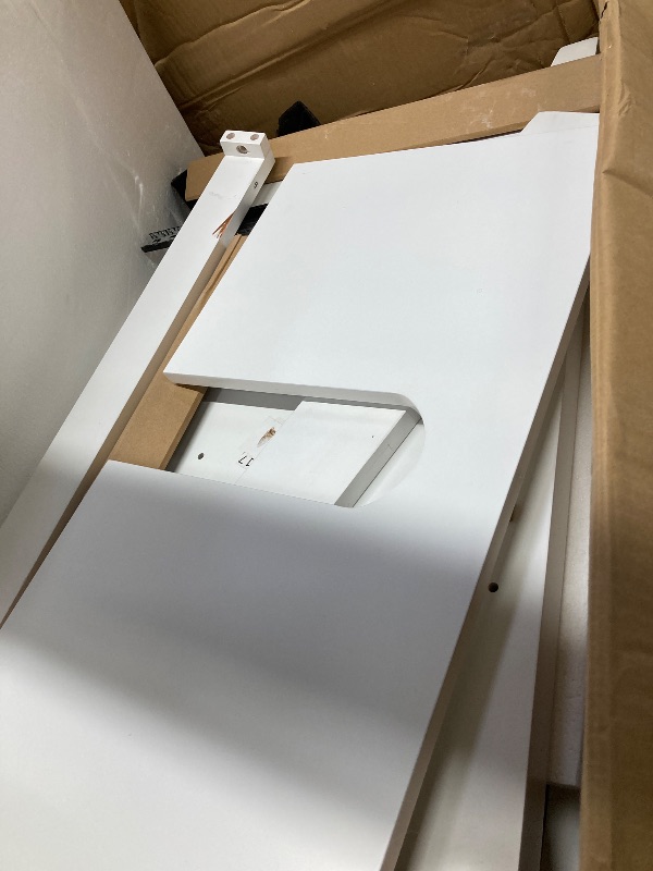 Photo 1 of **used***********Merax 30" Bathroom Vanity with Single Ceramic Sink, Freestanding Modern Vanities Cabinet & Adjustable Storage Shelf, Dual Door Shelves and 1 Divided Drawer, Soft Closing Doors, Solid Wood Frame, White