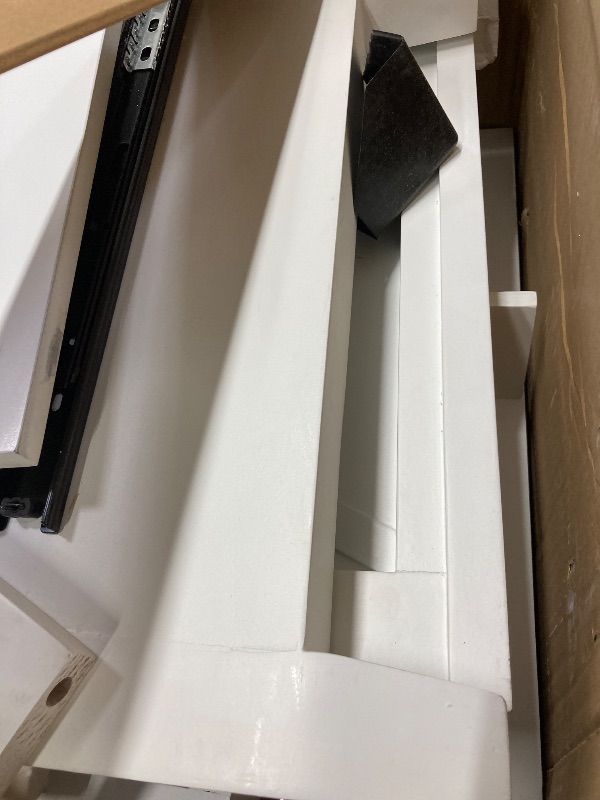 Photo 1 of **used***********Merax 30" Bathroom Vanity with Single Ceramic Sink, Freestanding Modern Vanities Cabinet & Adjustable Storage Shelf, Dual Door Shelves and 1 Divided Drawer, Soft Closing Doors, Solid Wood Frame, White