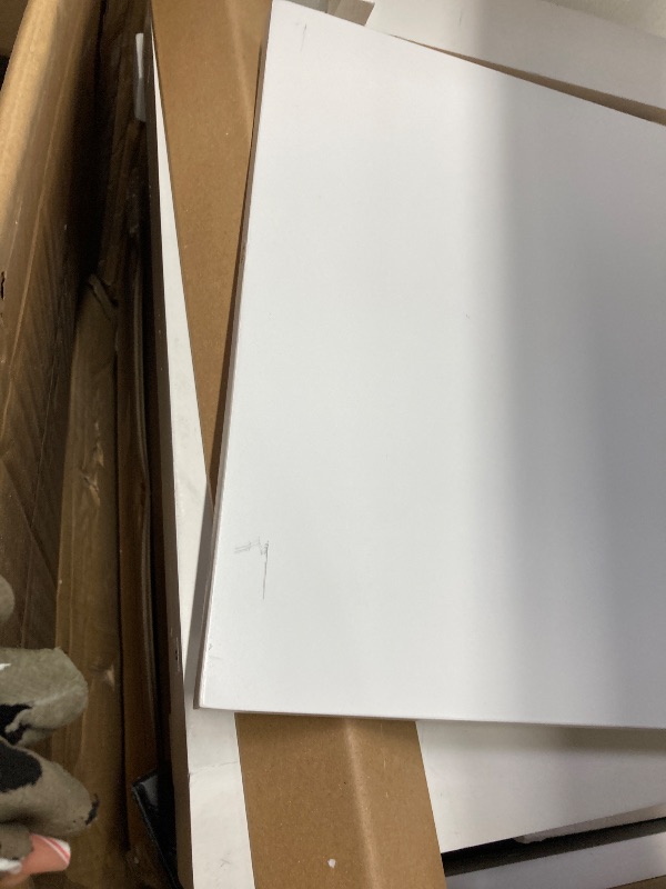 Photo 1 of **used***********Merax 30" Bathroom Vanity with Single Ceramic Sink, Freestanding Modern Vanities Cabinet & Adjustable Storage Shelf, Dual Door Shelves and 1 Divided Drawer, Soft Closing Doors, Solid Wood Frame, White