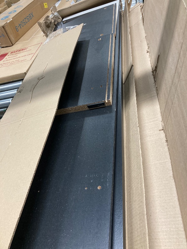 Photo 1 of ***MISSING PARTS +  USED******MADESA TV Stand for TV's up to 80 Inches, Entertainment Center 71L Wood in Black | 19 H X 71 W X 15 D in | Wayfair 69228N1CF
