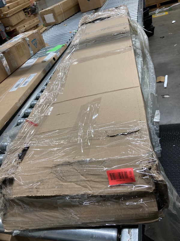 Photo 1 of ***MISSING PARTS +  USED******MADESA TV Stand for TV's up to 80 Inches, Entertainment Center 71L Wood in Black | 19 H X 71 W X 15 D in | Wayfair 69228N1CF
