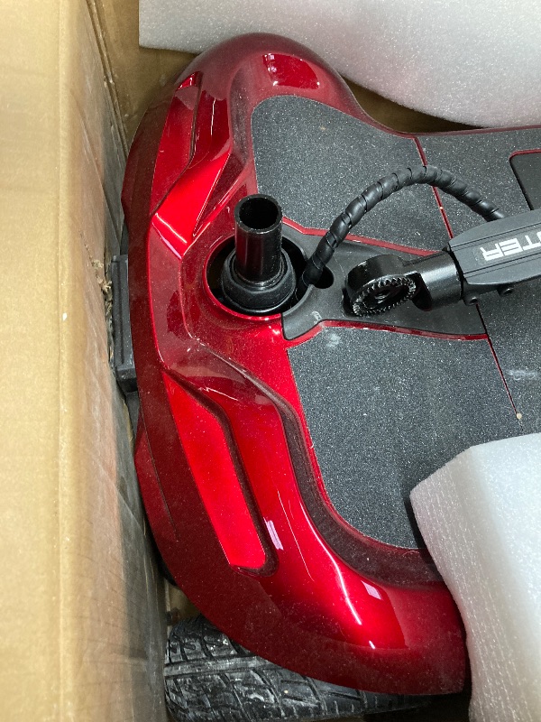 Photo 1 of ***MISSING PARTS*****SACVON Ultra Lightweight Mobility Scooter for Seniors,43Lbs Aluminum Electric Wheelchair,Lithium Battery,Suitable for Travel,Red
