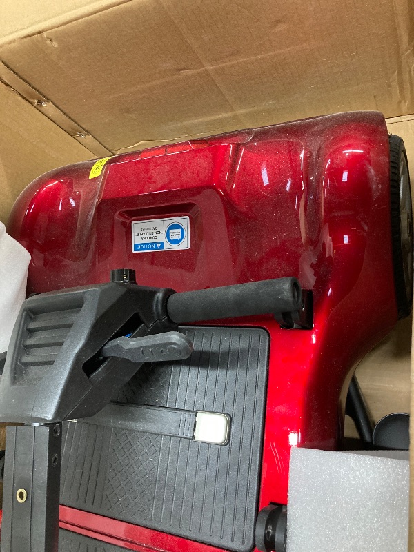 Photo 1 of ***MISSING PARTS*****SACVON Ultra Lightweight Mobility Scooter for Seniors,43Lbs Aluminum Electric Wheelchair,Lithium Battery,Suitable for Travel,Red

