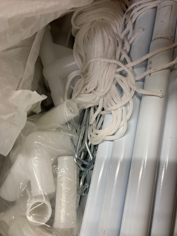 Photo 1 of ***USED******10 Ft. X 20 Ft. White Canopy Tent Wedding Party Tent with 4 Side Walls Carry Bag
