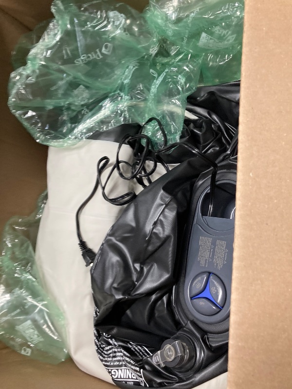 Photo 1 of ***used***ZUNMOS Twin Air Mattress, 18" H Portable Low Noise Colchone Inflable with Built in Pump, Maximum Weight Capacity 660 LBS Air Bed for Camping, Indoor and Family
