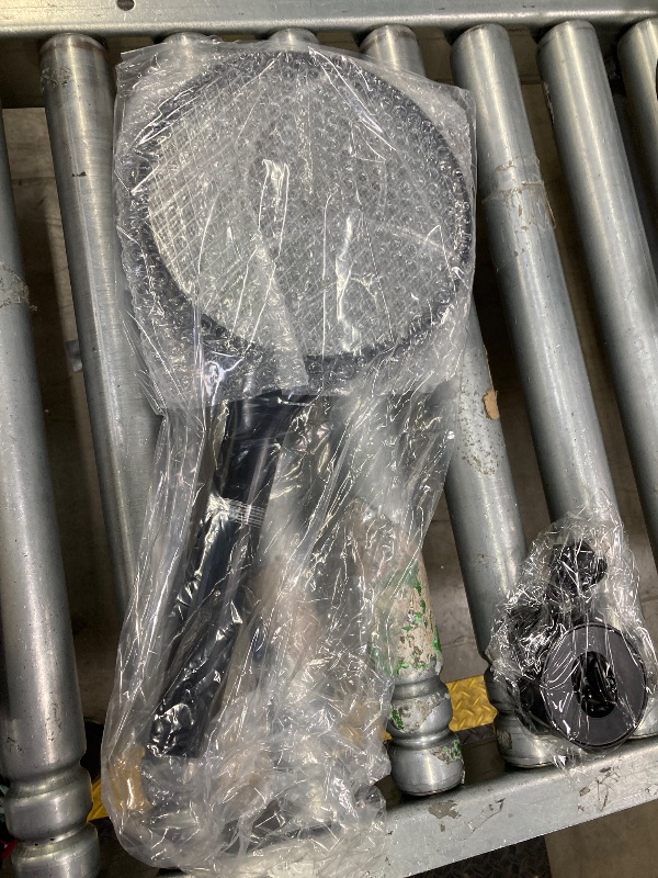 Photo 1 of **ONLY ONE***YISSVIC Electric Fly Swatter Bug Zapper Racket Dual Modes Mosquito Killer with Purple Mosquito Light Rechargeable for Indoor Home Office Backyard Patio Camping (Black 2 Pack)