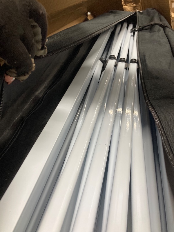 Photo 1 of   heavy duty canopy features rugged straight-leg construction
 Canopy tent with light 10x10ft