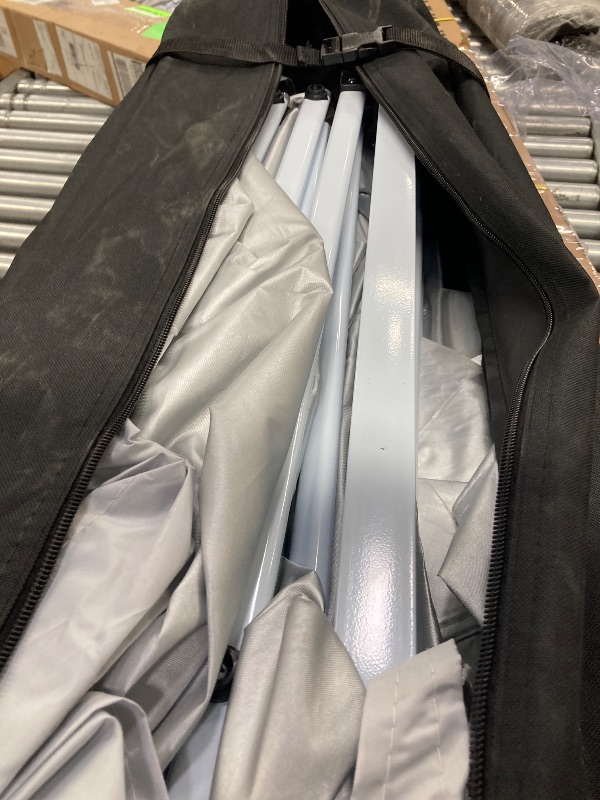 Photo 1 of ***used***VECUKTY 10 x 20ft Pop up Canopy Tent with 6 Sidewalls, Wheeled Bag, Shelter for Outdoor Shade,Black