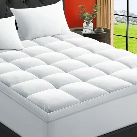 Photo 1 of ***USED****EMONIA 100% 400TC Mattress Topper Twin for Back Pain Extra Thick Cooling Mattress Pad Mattress Protector Pillow Top Mattress Cover with 8-21 Deep E
