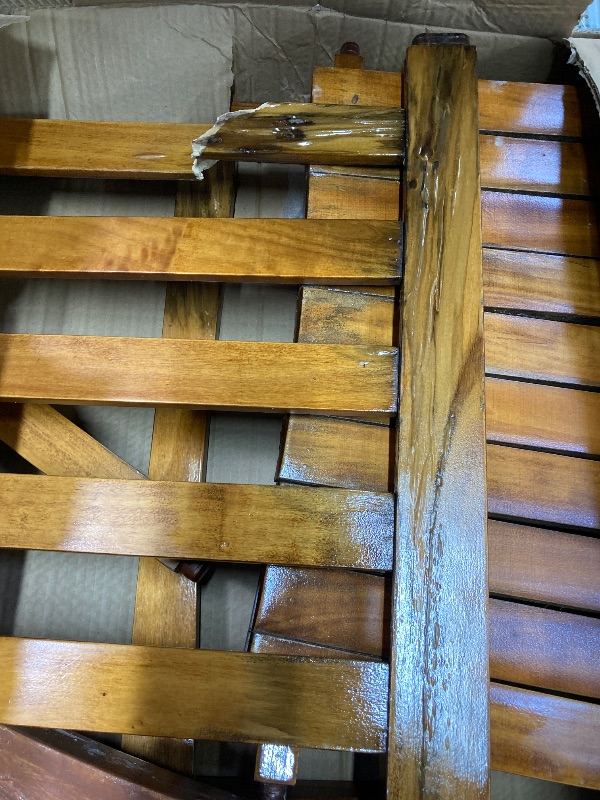 Photo 1 of ***used + minor damage *****Ktaxon Outdoor Rocking Chair Outdoor Classic Wood Rocker Sturdy Wood Frame Porch Rocker for Cozy