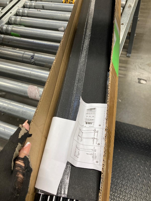 Photo 1 of **minor damage*** it has a little cut****Zimtown 10-Tier 50 Pairs Shoe Rack Non-woven Fabric Shoe Tower Shoe Shelf Stand Shoe Storage Organizer Cabinet for Entryway Closet, Black Finish