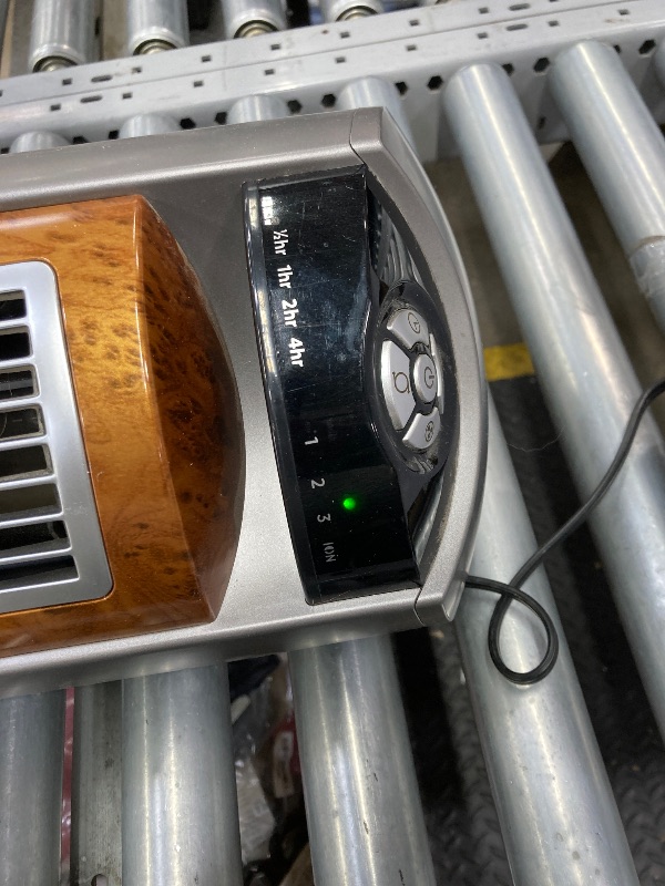Photo 1 of *** BASE IS CRACKED*** Lasko Wind Curve Oscillating Tower Fan, Fresh Air Ionizer, Timer, Remote Control, Portable Electric Fan for Indoor, Bedroom and Home Office Use, 42", Silverwood 2554