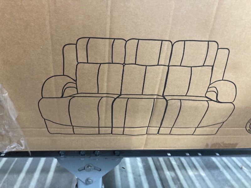 Photo 1 of ***Missing parts , partial set******Lexicon Landwood Power Double Reclining Sofa, Gray****Missing parts , partial set******