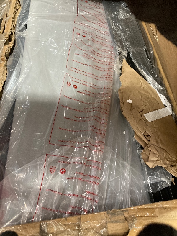 Photo 1 of ***Missing parts***GarveeHome Full Size Upholstered Platform Bed Frame, Modern Headboard with Built-in USB Charging Hub (3 Ports), Solid Wood Slat Support, No Box Spring Needed, Easy Assembly