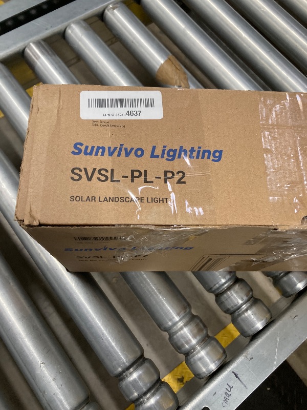 Photo 1 of ***(USED, SELLING AS IS ONLY)*** 
Sunvivo Solar Pathway Lights,2 Modes(Cold White/Warm White),Bright Solar Path Lights Outdoor Waterproof,Perfect Guide Light or Deco for Sideway,Driveway,Walkway,Backyard,Garden,Lawn,Event  ( 2 Pack)  ***(USED, DUSTY/DIRT 