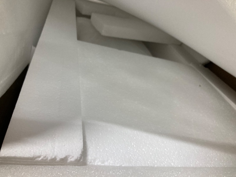 Photo 1 of ***(TOP ONLY -SELLING AS INCOMPLETE)*** GETPRO Vanity Top 42 in. W x 22 in. D Solid Surface Cultured Marble Bathroom Vanity sink Top and Integrated Backsplash Left Offset White Vanity Countertop with 4 inch Faucet Hole