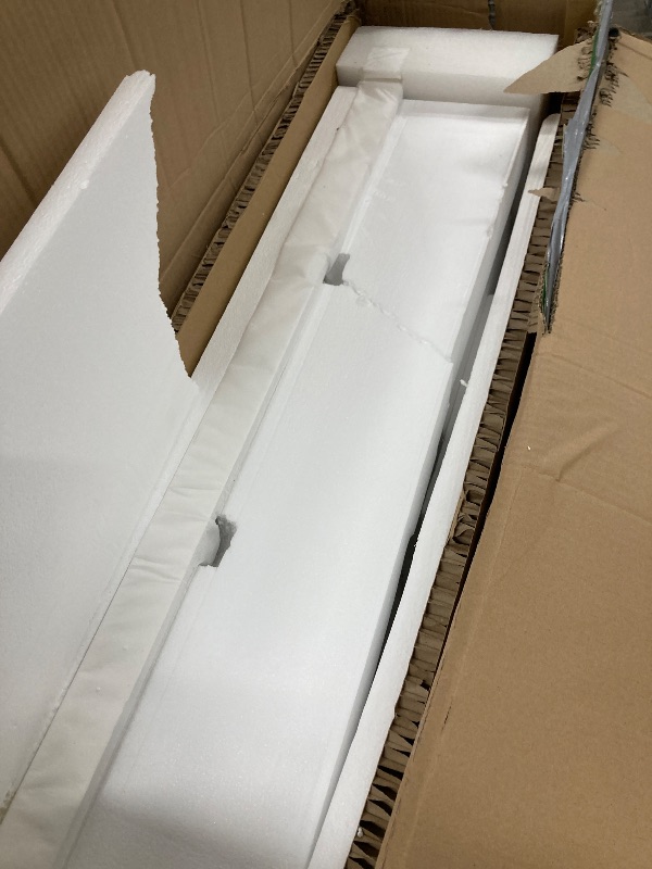 Photo 1 of ***(TOP ONLY -SELLING AS INCOMPLETE)*** GETPRO Vanity Top 42 in. W x 22 in. D Solid Surface Cultured Marble Bathroom Vanity sink Top and Integrated Backsplash Left Offset White Vanity Countertop with 4 inch Faucet Hole