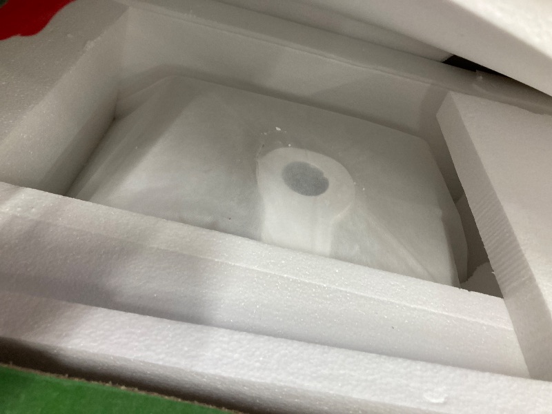 Photo 1 of ***(TOP ONLY -SELLING AS INCOMPLETE)*** GETPRO Vanity Top 42 in. W x 22 in. D Solid Surface Cultured Marble Bathroom Vanity sink Top and Integrated Backsplash Left Offset White Vanity Countertop with 4 inch Faucet Hole