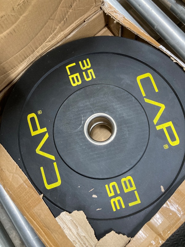 Photo 1 of **partial set**CAP Barbell 2-Inch Olympic Bumper Plate Weight Set 100-370 lbs Multiple Options