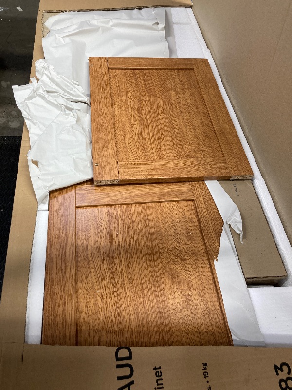 Photo 1 of **reference image**Sauder Miscellaneous Storage Cabinet/ Pantry cabinets, Highland Oak finish