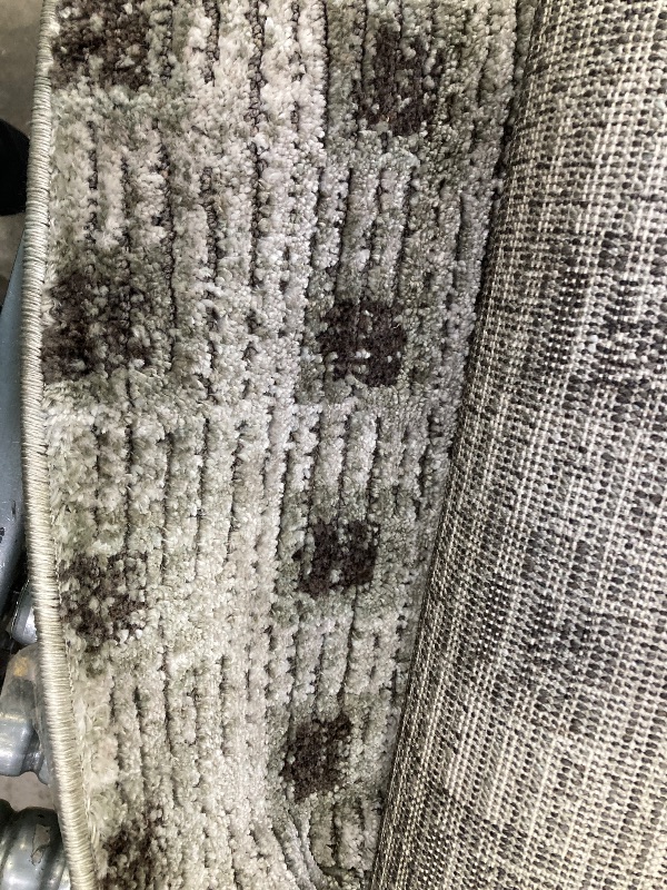 Photo 1 of **HAS SOME FRAYING ON ENDS/HAS SPOTS ON OUTSIDE/NO PACKAGING**Loloi Jeremiah Brent Bleecker Collection BLE-06 Silver/Charcoal 7'-10" x 10' Area Rug