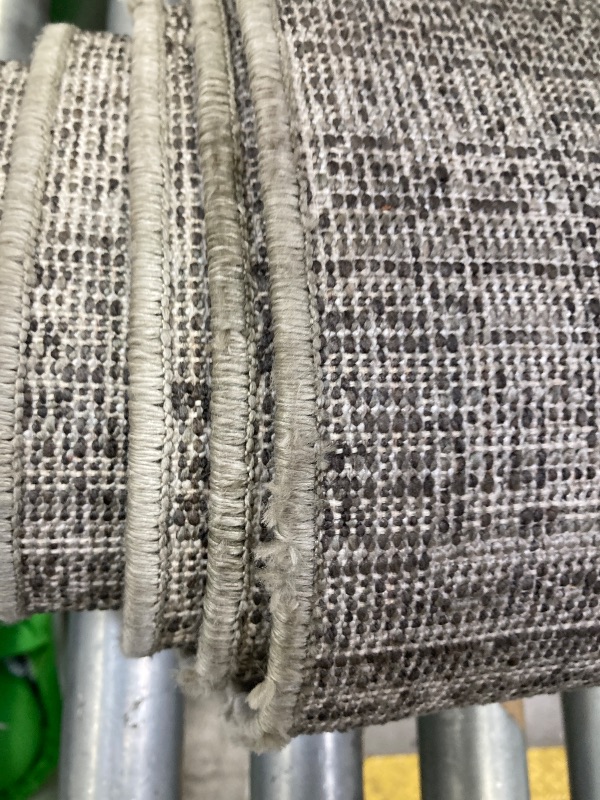 Photo 1 of **HAS SOME FRAYING ON ENDS/HAS SPOTS ON OUTSIDE/NO PACKAGING**Loloi Jeremiah Brent Bleecker Collection BLE-06 Silver/Charcoal 7'-10" x 10' Area Rug
