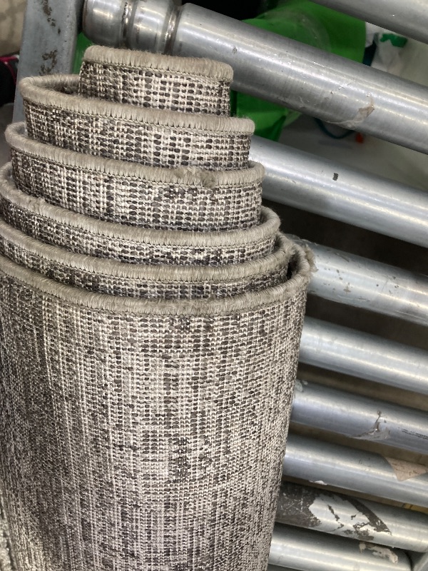 Photo 1 of **HAS SOME FRAYING ON ENDS/HAS SPOTS ON OUTSIDE/NO PACKAGING**Loloi Jeremiah Brent Bleecker Collection BLE-06 Silver/Charcoal 7'-10" x 10' Area Rug