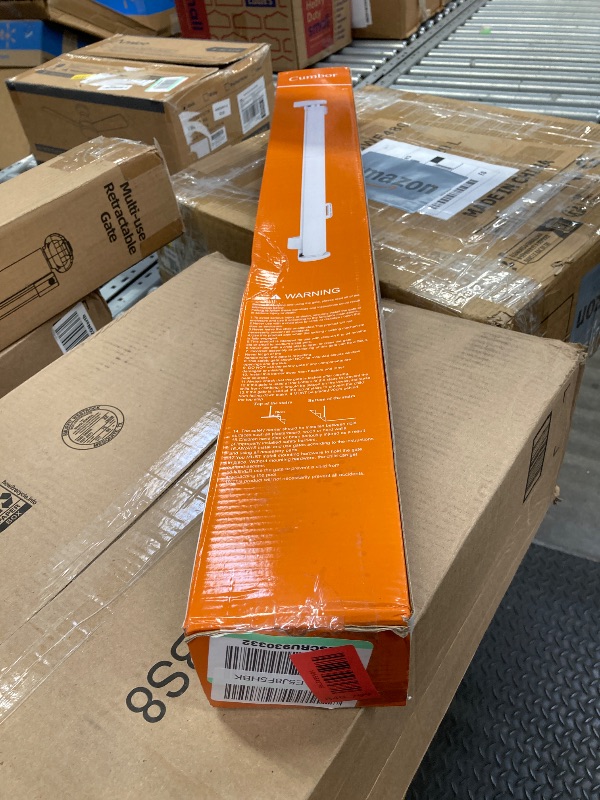 Photo 1 of ***MISSING HARDWARE****Cumbor Retractable Gates for Stairs, Mesh Dog Gate for The House, Wide Pet Gate 33" Tall, Extends to 55" Wide, Long Safety Gates for Doorways, Hallways, Cat Gate Indoor/Outdoor(Black)