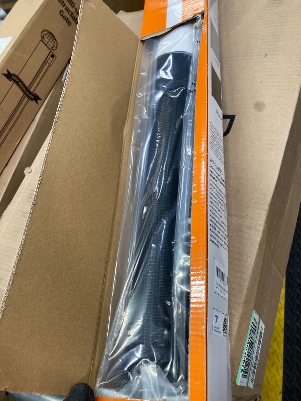 Photo 1 of ***MISSING HARDWARE****Cumbor Retractable Gates for Stairs, Mesh Dog Gate for The House, Wide Pet Gate 33" Tall, Extends to 55" Wide, Long Safety Gates for Doorways, Hallways, Cat Gate Indoor/Outdoor(Black)