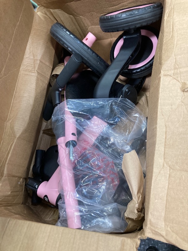 Photo 1 of ****Missing parts******Missing parts****newton Toddler Tricycle,Toddler Bike,Birthday Gifts and Toys for 1-3 Year Old Boys and Girls, Trike with Push Handle, Backrest and Safety Belt, Balance Bike, TR007, Pink