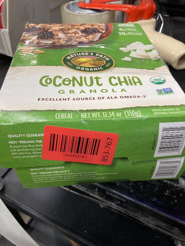 Photo 1 of  2 Nature's Path Organic Coconut Chia Granola, 12.34 oz (Pack of 1), Non-GMO