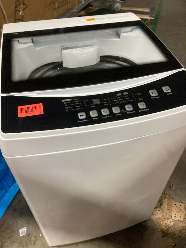 Photo 1 of ***Parts only***
BLACK+DECKER Small Portable Washer, Washing Machine for Household Use, Portable Washer 2.0 Cu. Ft. with 6 Cycles, Transparent Lid & LED Display