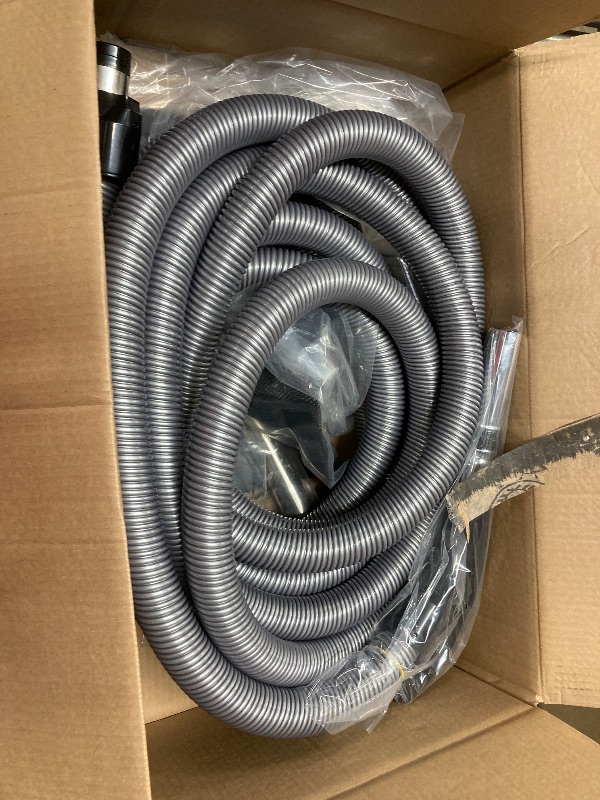 Photo 1 of ***PARTS ONLY***
OVO Central Vacuum Deluxe Accessory Kit, 35ft ON/Off Switch Control Low-Voltage Hose, 12’’ Premium Floor Brush, Cleaning Tools and Easy Storage Accessories, for Hard Surfaces