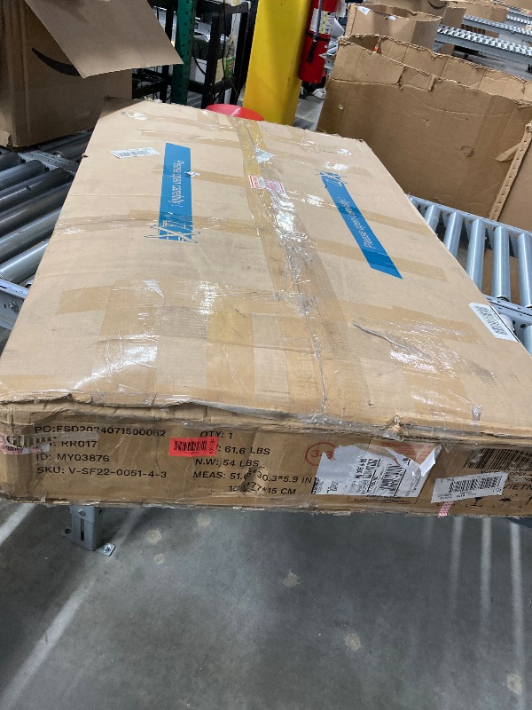 Photo 1 of ===3 BOX of 3 ===Furniwell Convertible Sectional Sofa Couch, 4 Seat Sofa Set for Living Room U-Shaped Modern Fabric Modular Sofa Sleeper with Double Chaise & Memory Foam (Fabric, Grey)