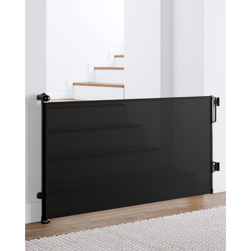 Photo 1 of 
Ophanie Retractable Baby Safety Gate,Extra Wide Mesh Dog Pet Gate 33" Tall, Extends to 55" Wide, Indoor & Outdoor Child Gates for Stair&Doorways, Black
