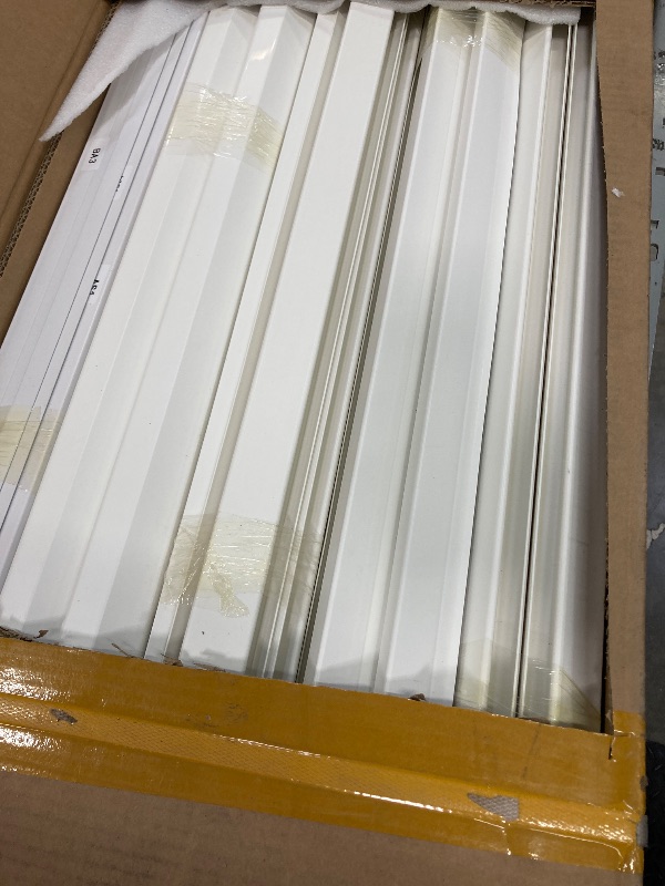 Photo 1 of ***MISSING BOX 1 OF 2 - PARTS-MISSING SELLING AS IS*** 
YITAHOME Outdoor Horizontal Storage Sheds w/o Shelf, 35 Cu Ft Lockable Resin Waterproof Shed, Ideal for Garden Tools, Easy to Assemble, Light WHITE