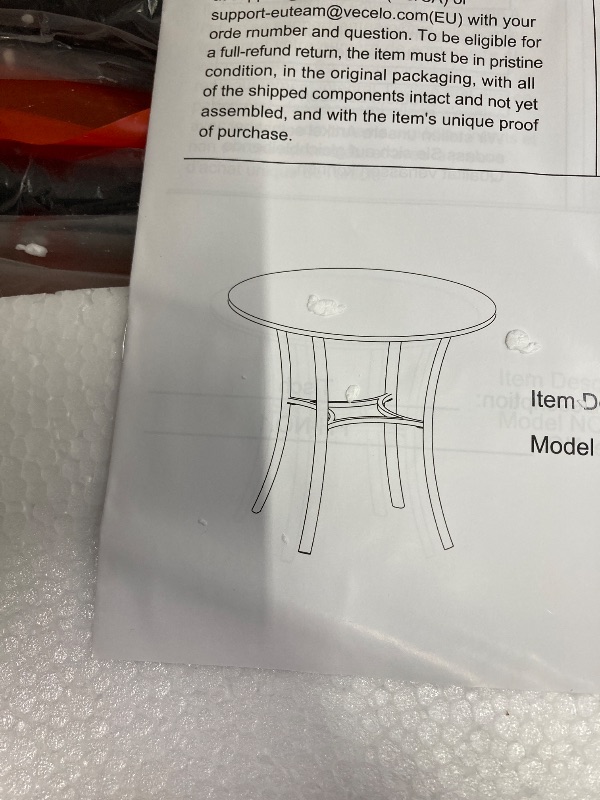 Photo 1 of  Piece Dining Table Dark Black