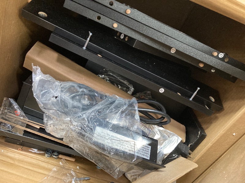 Photo 1 of ** MISSING PARTS ** Hommpa Nightstand Wireless Charging Station USB Port Type C Outlets Modern Bedside Table 3 Drawer Smart LED Nightstand Tall Night Table Black High Gloss End Side Table for LivingRoom Bedroom