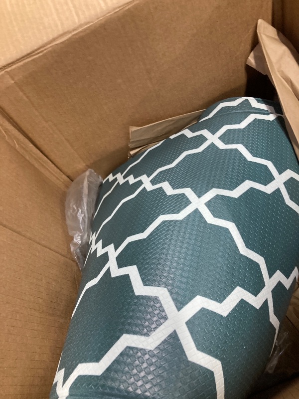 Photo 1 of **ONLY THE LARGE MAT**Kitchen Rugs and Mats 2 Piece Set,17.7"x29.5"+17.7"x59" Anti Fatigue Runner Rug Waterproof Memory Rug Cushioned Standing Mat, Jungle Grey